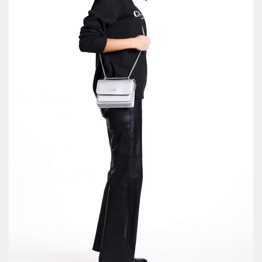 Coach Mini Klare Crossbody! Silver/Metallic! - Picture 7 of 16